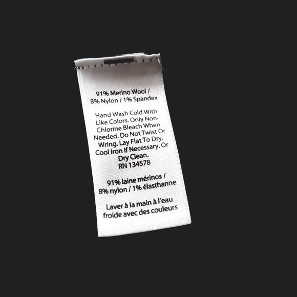 Vineyard Vines Wool Lace Up Long Sleeve Mini Black Sweater Dress - Picture 11 of 11